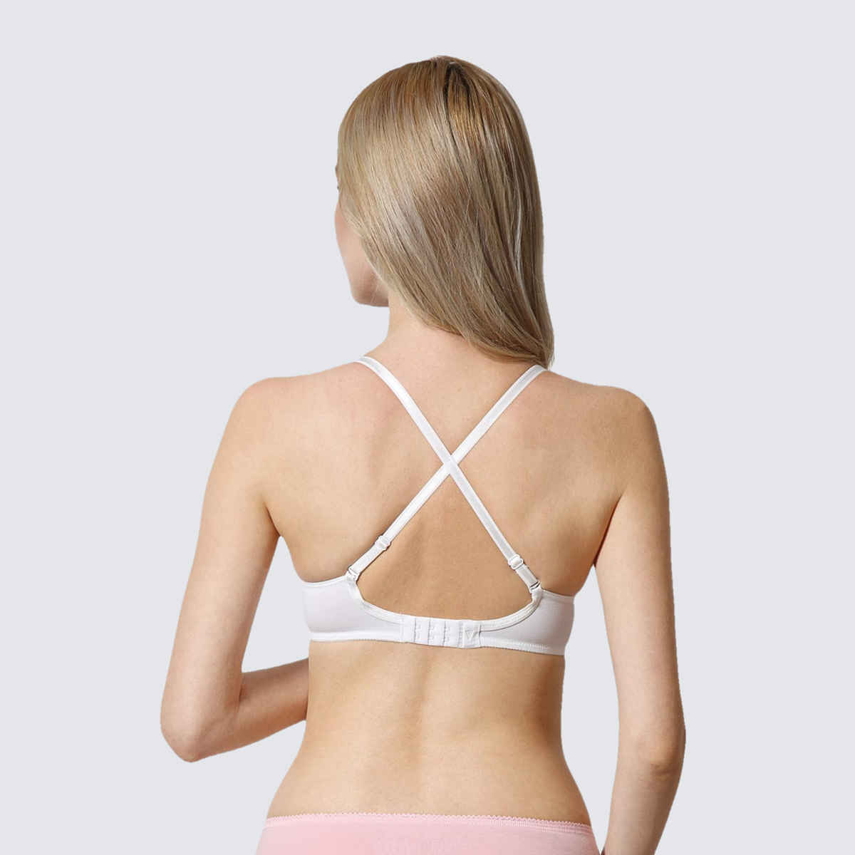 Van Heusen Women White Solid Anti Bacterial Wireless Bra |32B