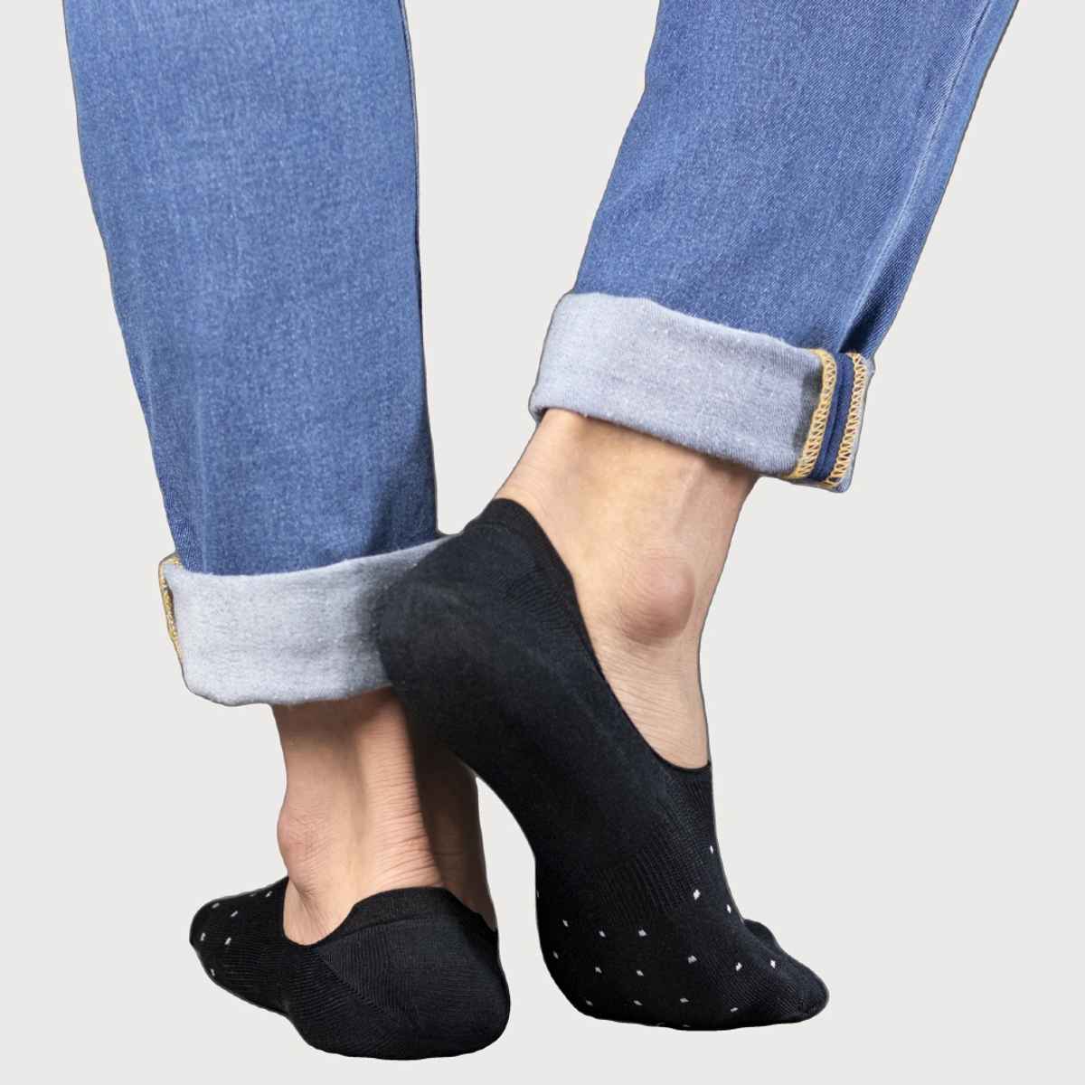 Socksoho Men's Cotton Blend No Show Socks | Multicolour - Free Size