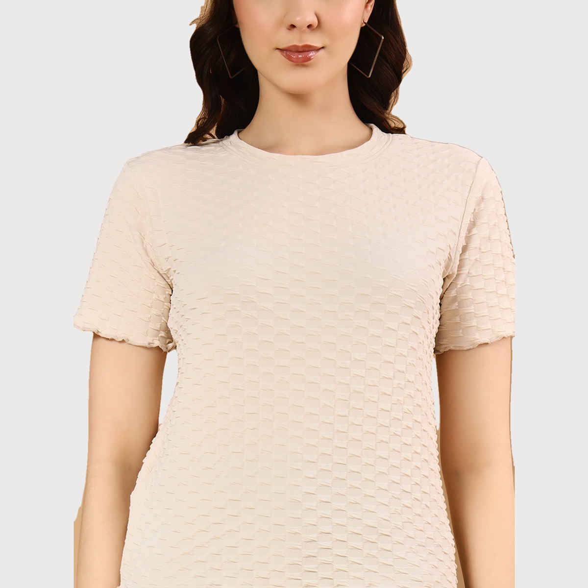 The Dry State Women's Cream T-shirts & WTSH | 1708B | L