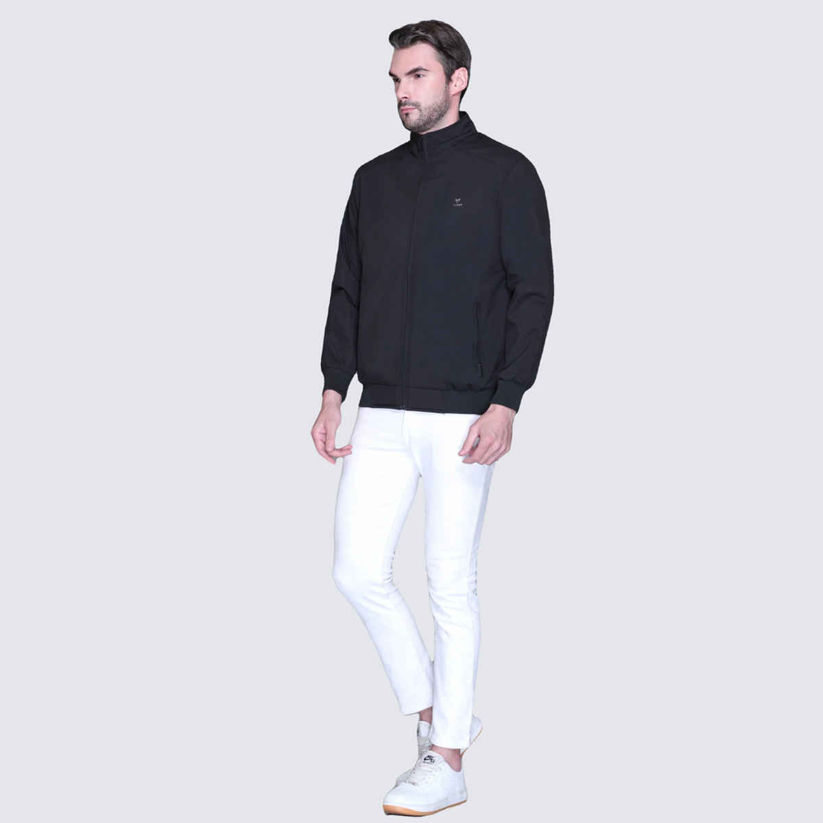 Fort Collins Men's Windbreaker Jacket | Black - L