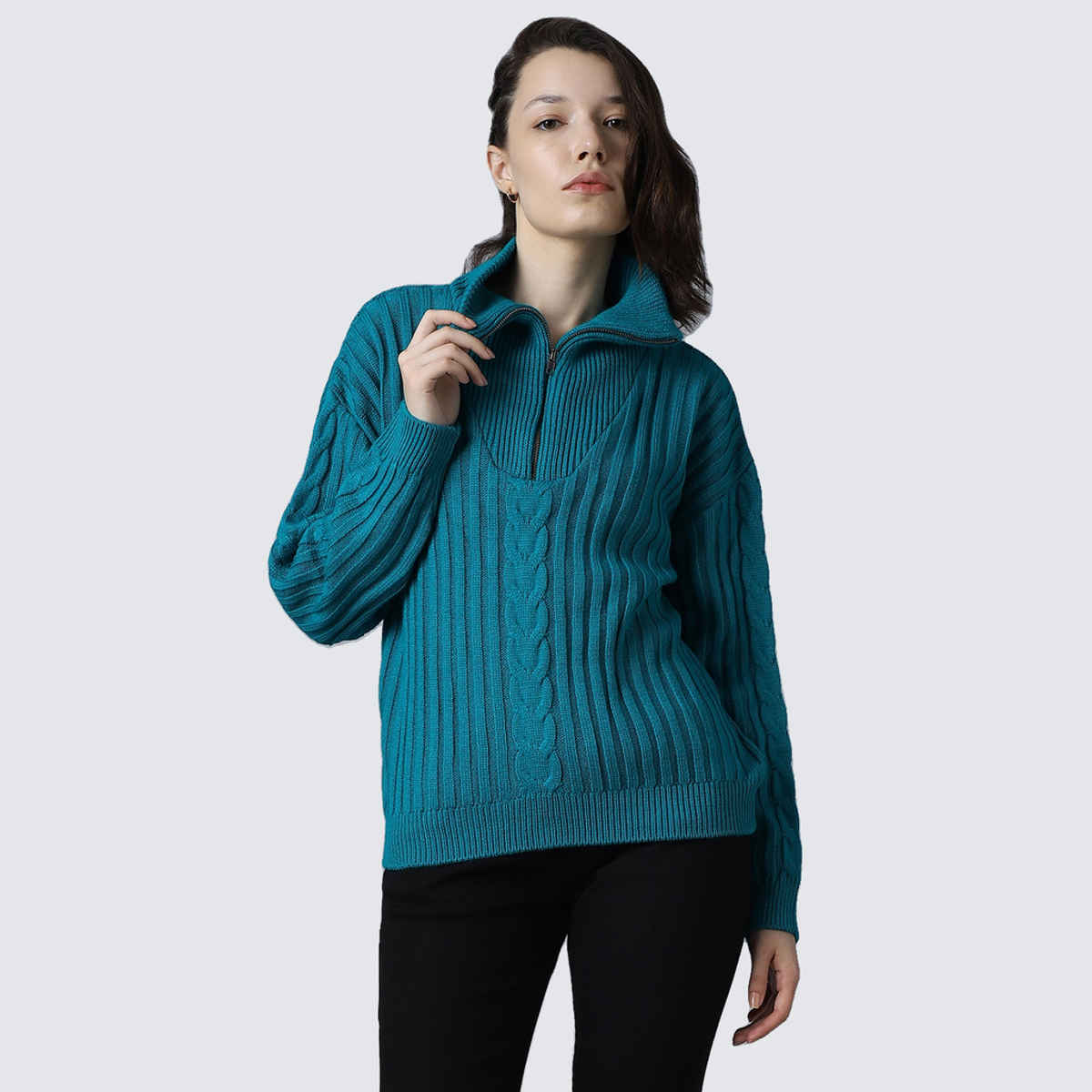 High Star Women's Sweater | Teal - L