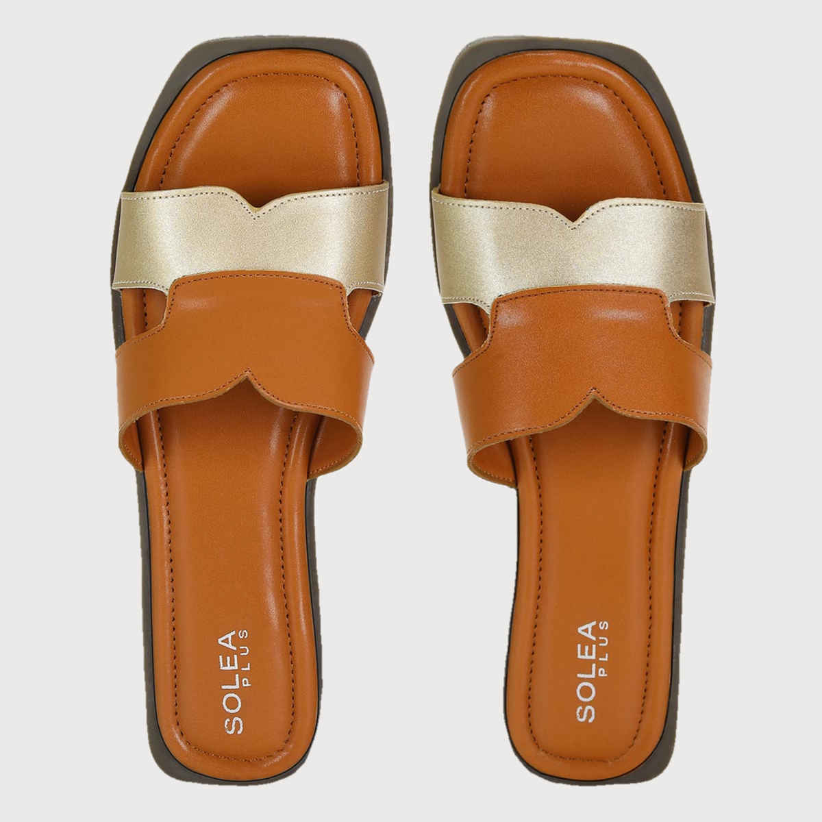 Paragon Rk6023L Stylish Lightweight Comfortable Casual Sandals For Women Brown - 4