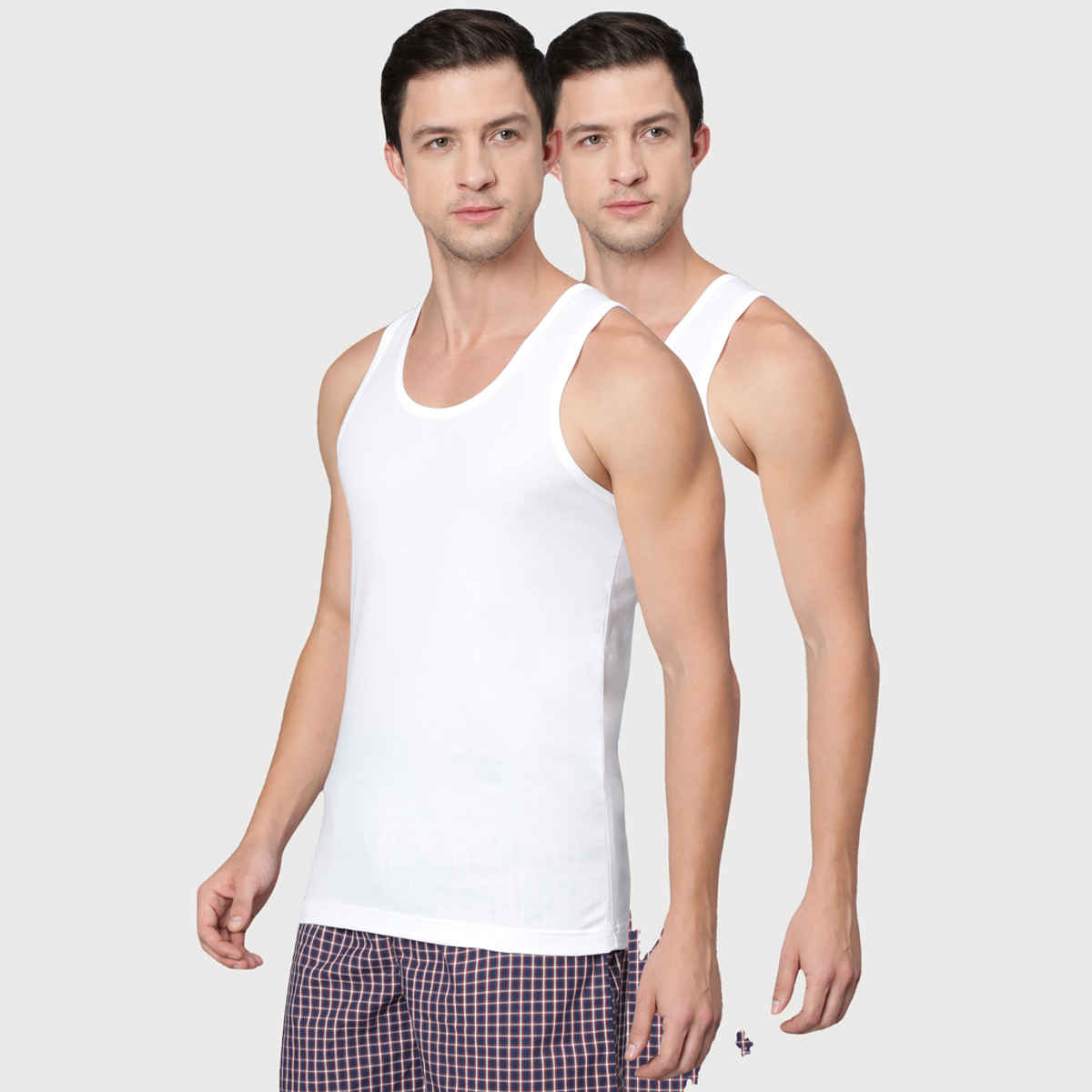Van Heusen Men Pack Of 2 Moisture Activated & Super Soft Cool It Vest |White-S