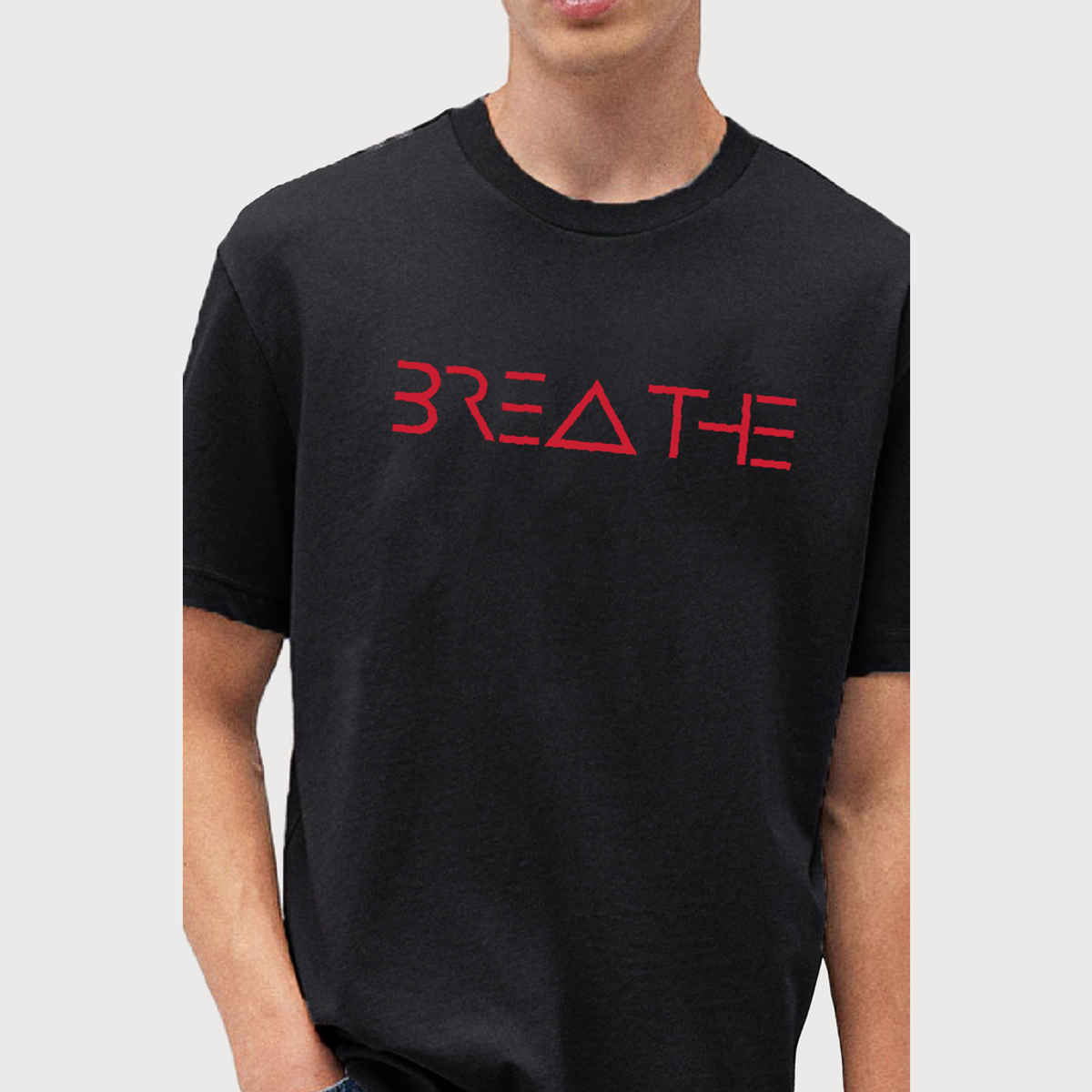 De Tees Men's Half Sleeve T-shirt | MHS-BREATH | Charcoal Grey - S