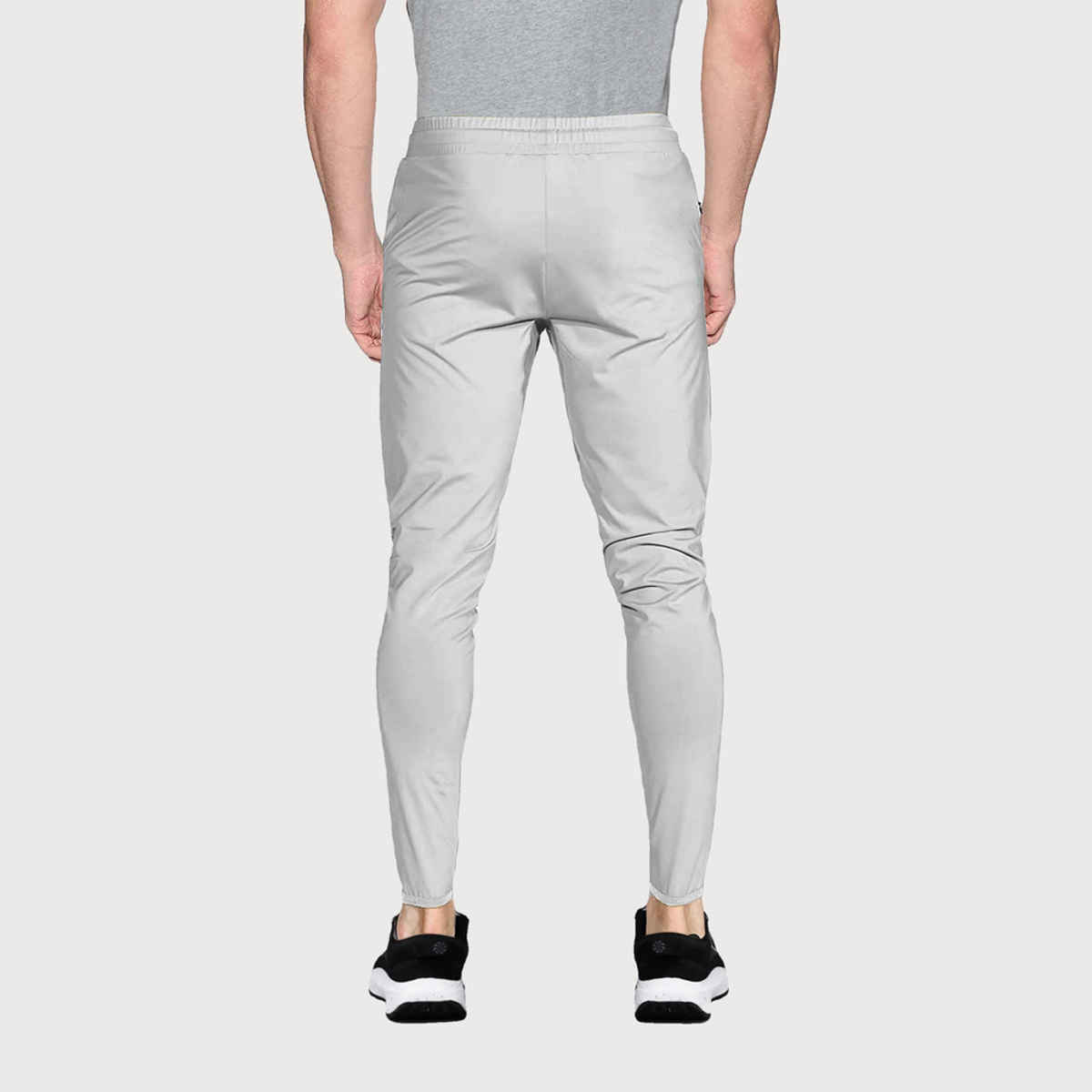Avolt Men's Solid Regular Fit Track Pant | Light Grey - XL