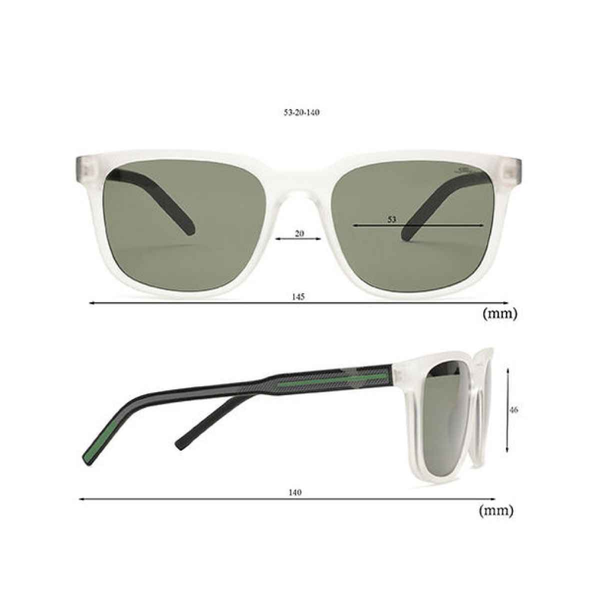 Specsmakers Unisex Solid Plastic Sunglasses | White - M