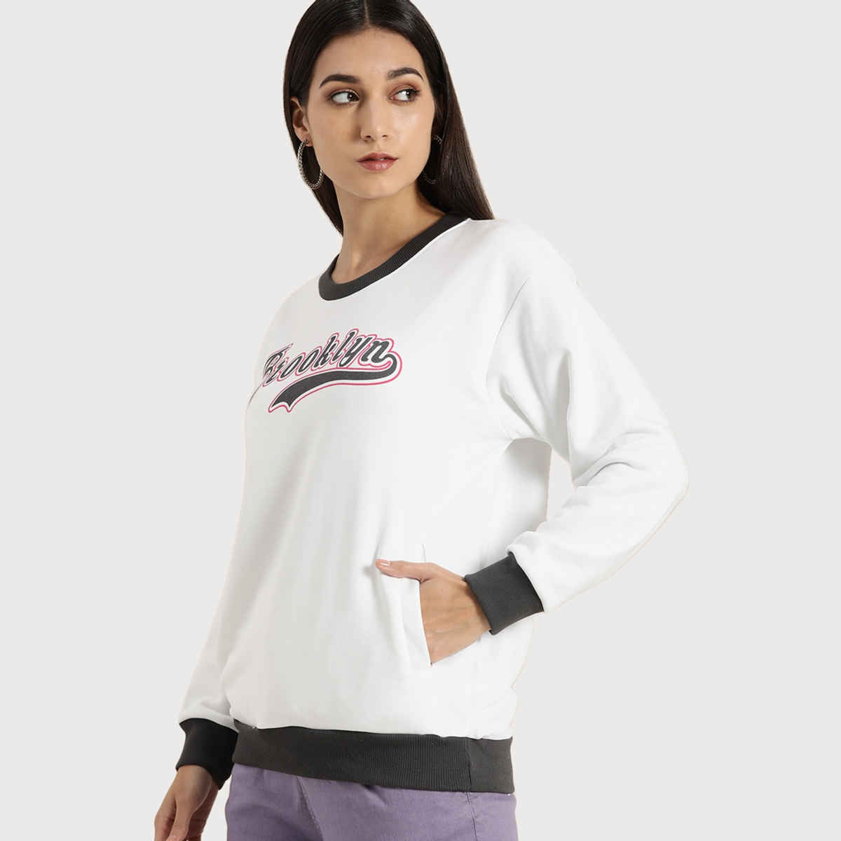 Dillinger Women's Sweatshirt | Dlwmnswt036 | White - XL