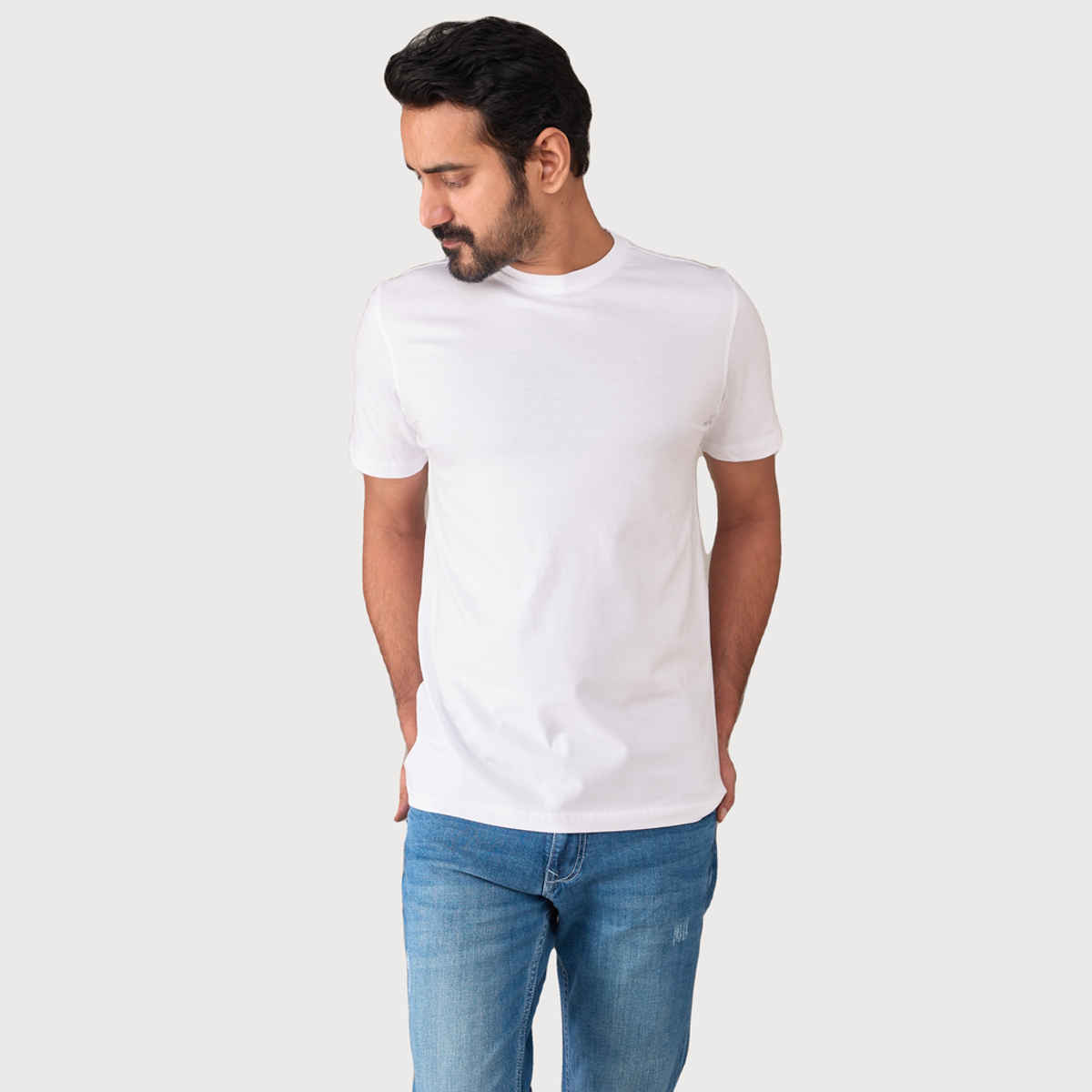 EQL Unisex 100% Compacted Cotton T-shirt | White - S