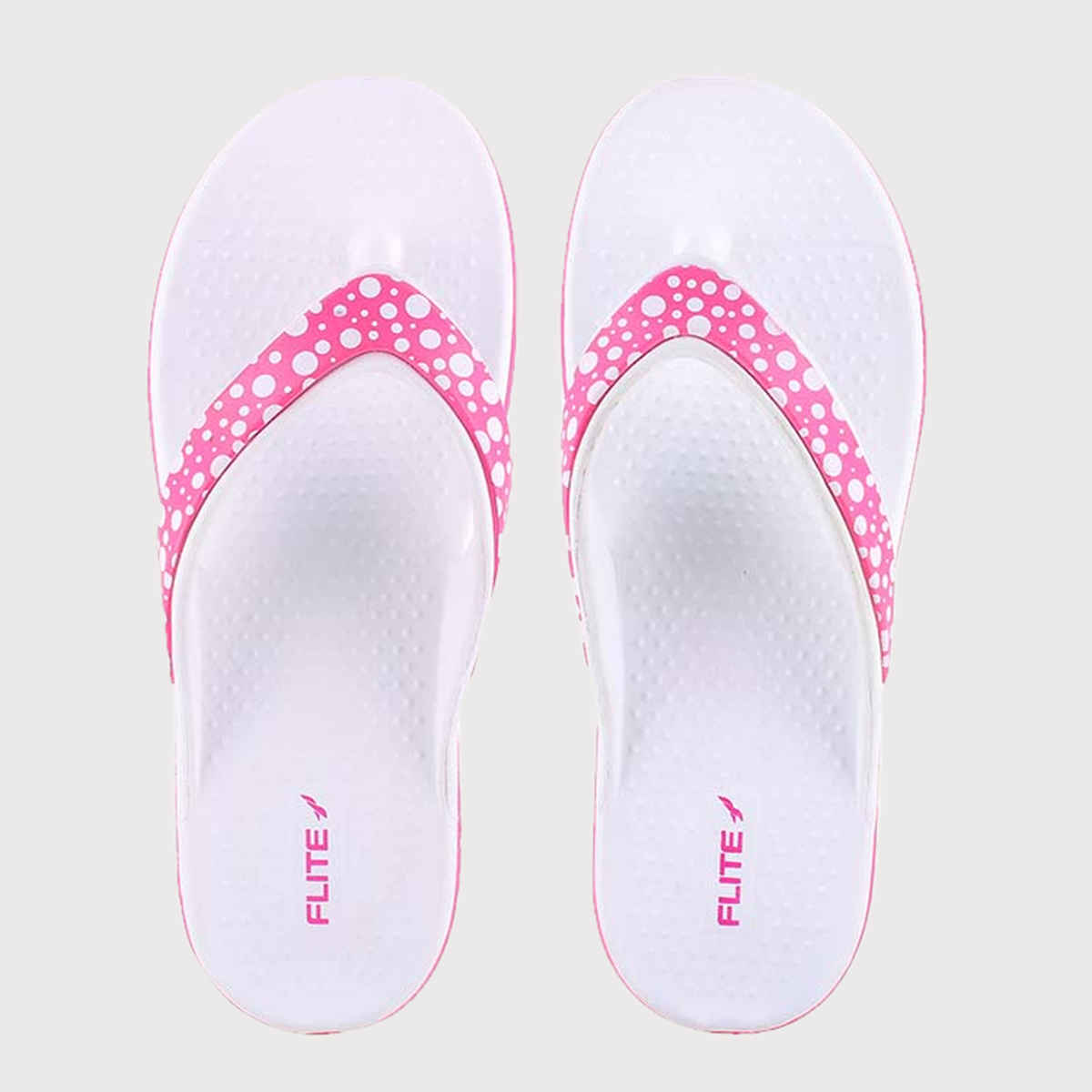 Flite Slippers FL-2008 White Pink For Women | 4 UK