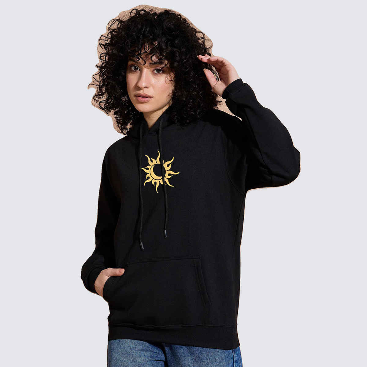 Smartees Women's Sweatshirt | SS Sun Black | Black - L