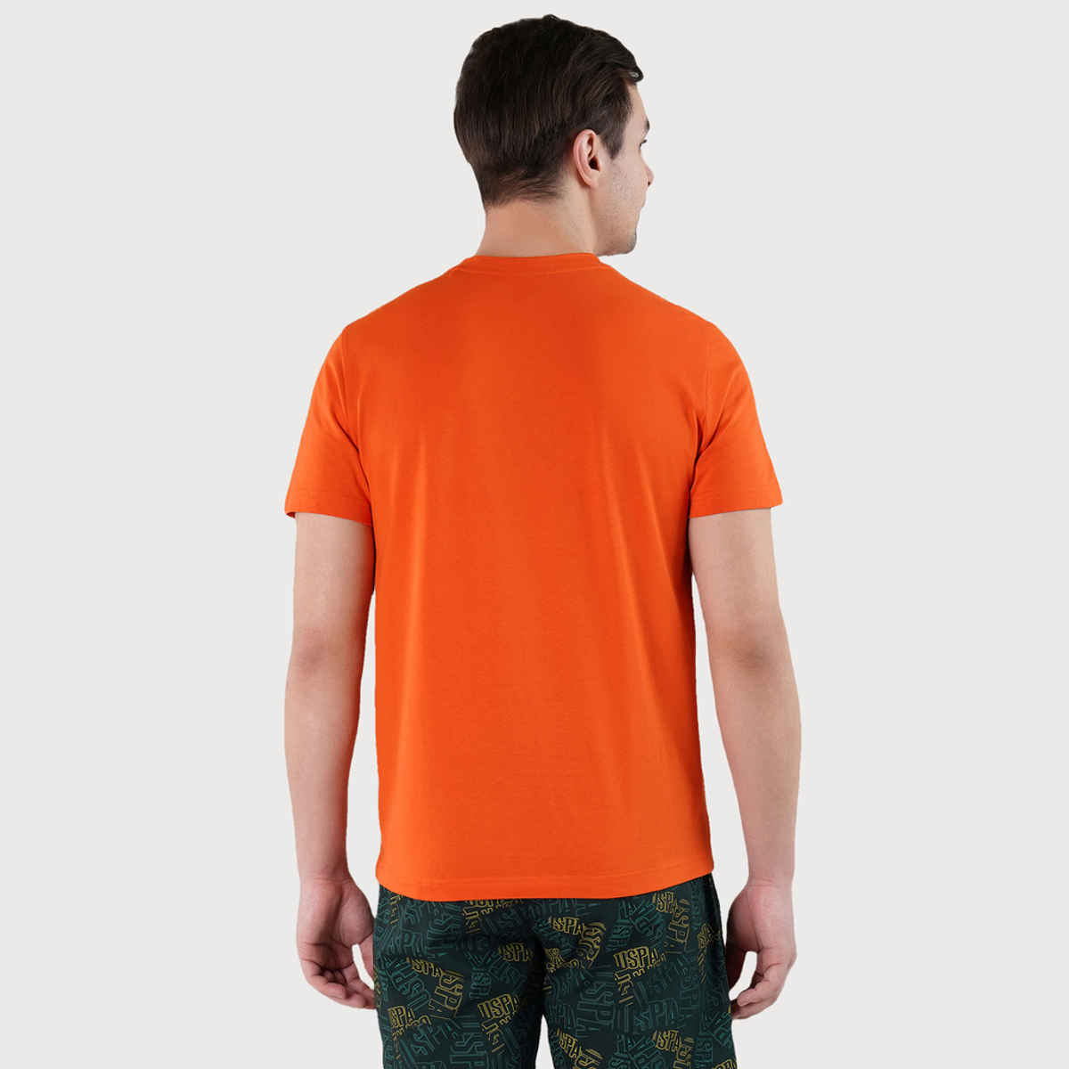 U.S. Polo Assn. Men's Solid T-shirt | Orange - M