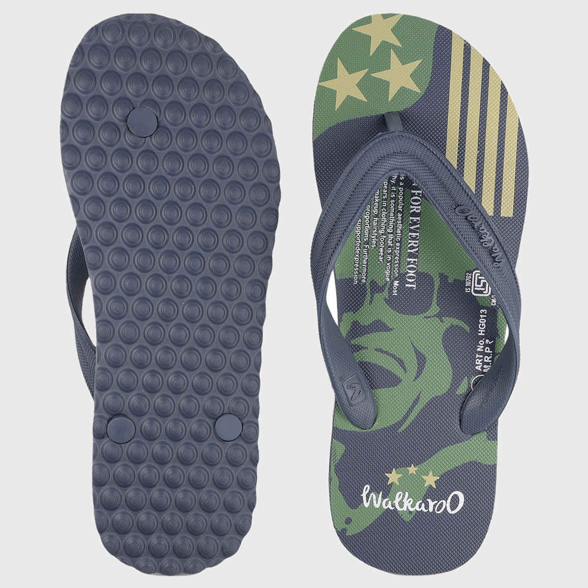 Walkaroo Men's Dailywear Hawai | HL013 Grey | UK 8