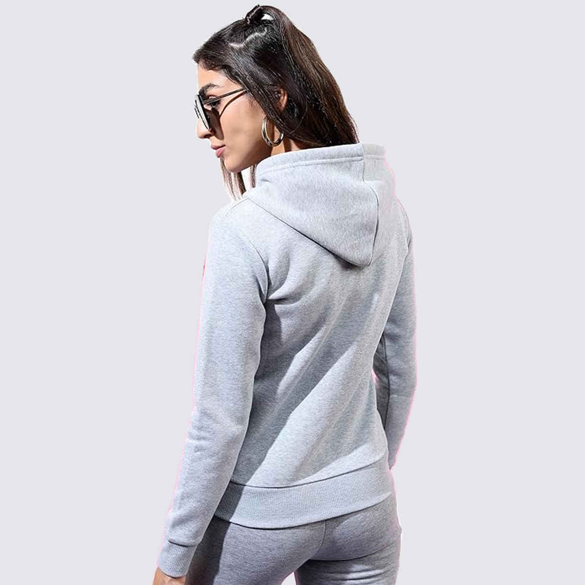 Ketch Women Full Sleeve Slim Fit Sweatshirt | Grey | S