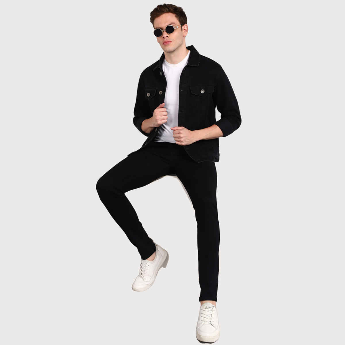 Urbano Fashion Men's Jeans Slim Fit Stretchable | Black | 36