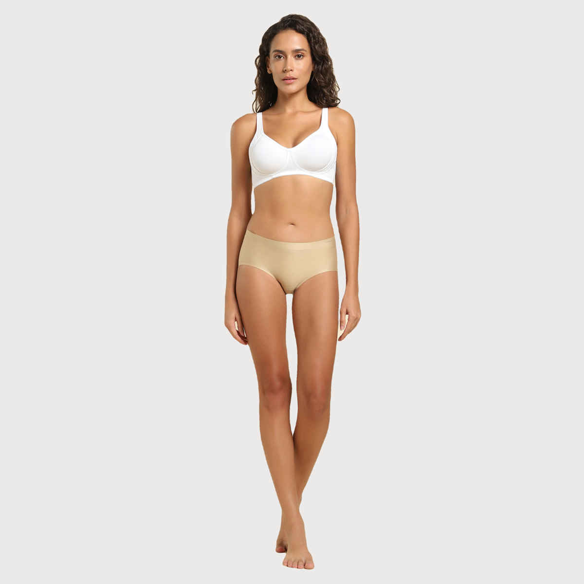 Van Heusen Women White Solid Side Support Panel No Spill Comfort Bra |32B