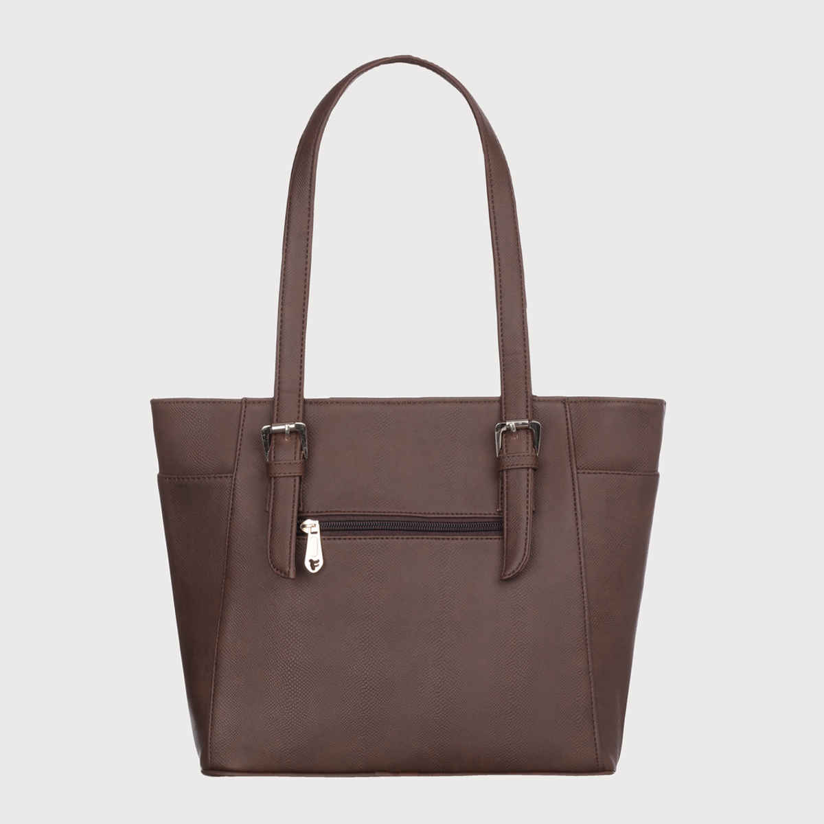 Fostelo Women's Vegan Leather Charlotte Handbags Shoulder Hobo Bag Ladies Purse | Brown | Large