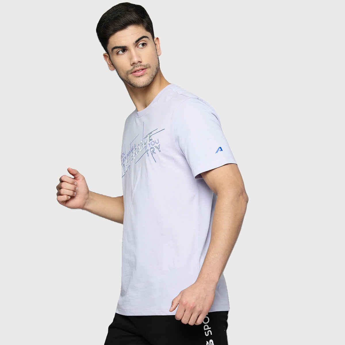 Alcis Men's Round Neck T-shirt | Blue - L