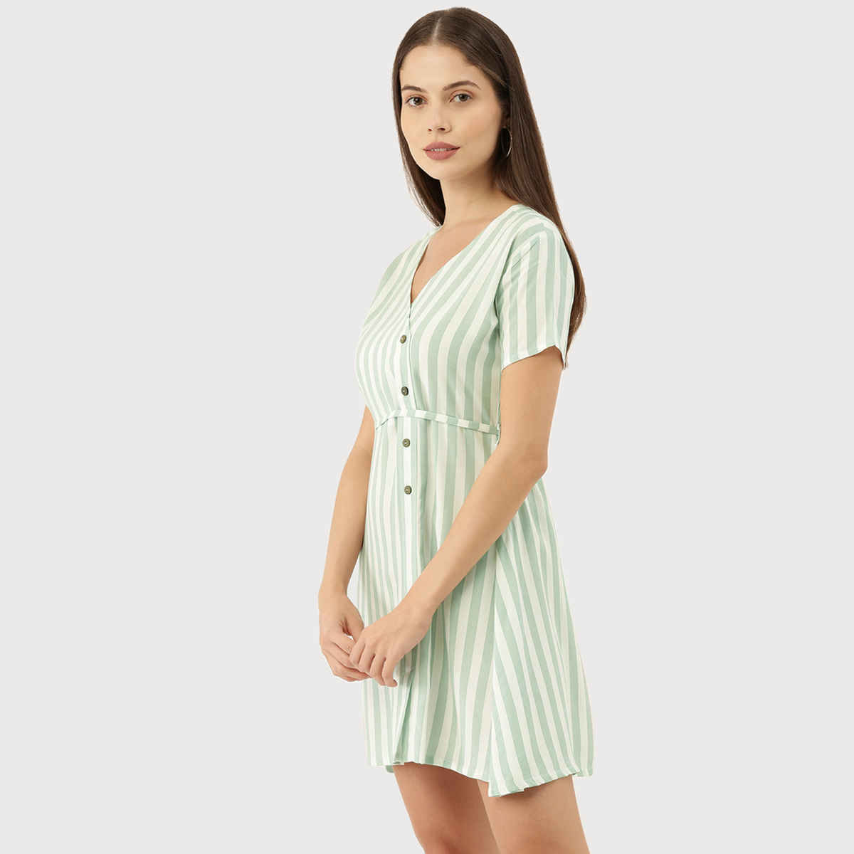 The Dry State Women's Light Green Dresses WDRE | 810B | XL
