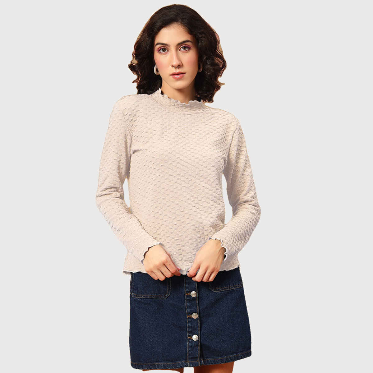 The Dry State Women's Cream T-shirts WTSH | 1751B | M