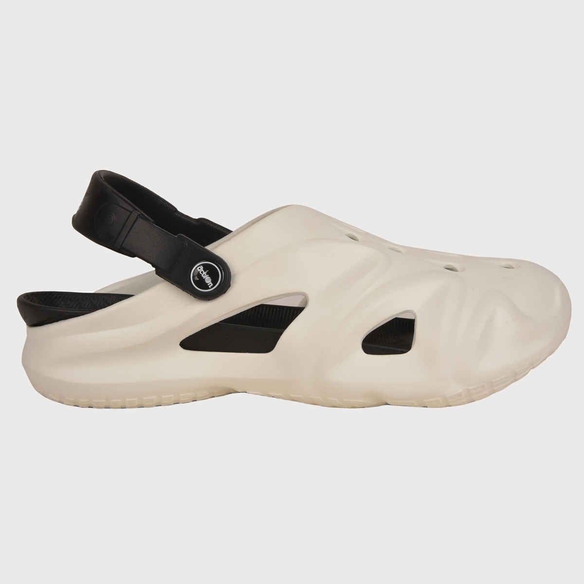 Action Men's Ontc-21 Ultra Lightweight Clogs | Trendy Colors | White and Black - UK 8