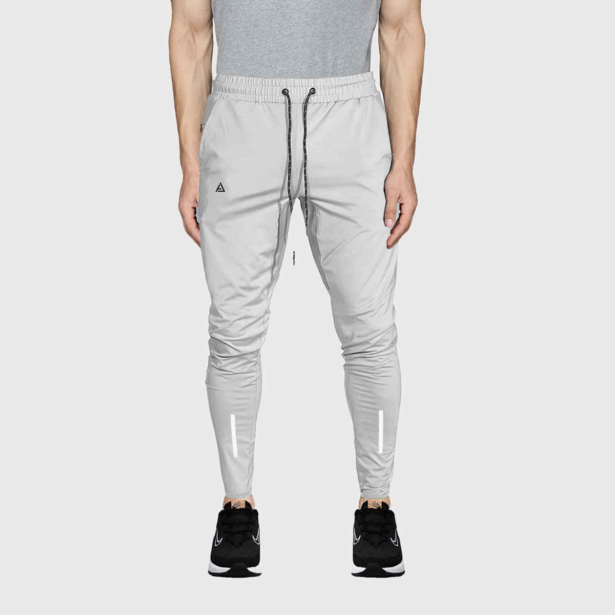 Avolt Men's Solid Regular Fit Track Pant | Light Grey - L