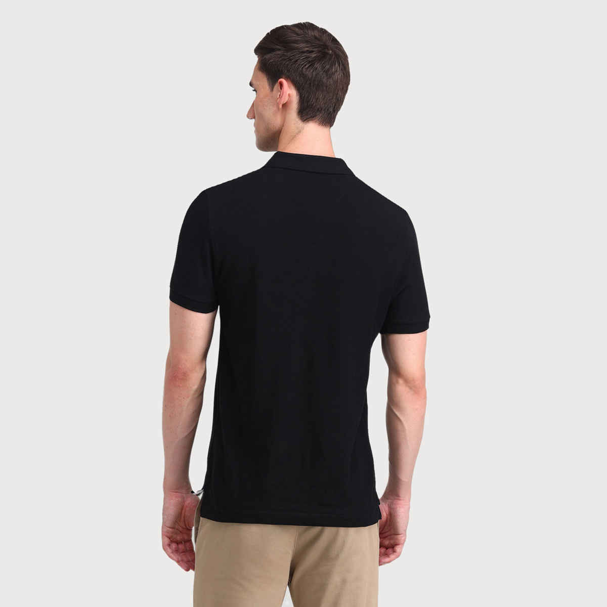 U.S. Polo Assn. Men's Solid Polo Shirt | Black - L