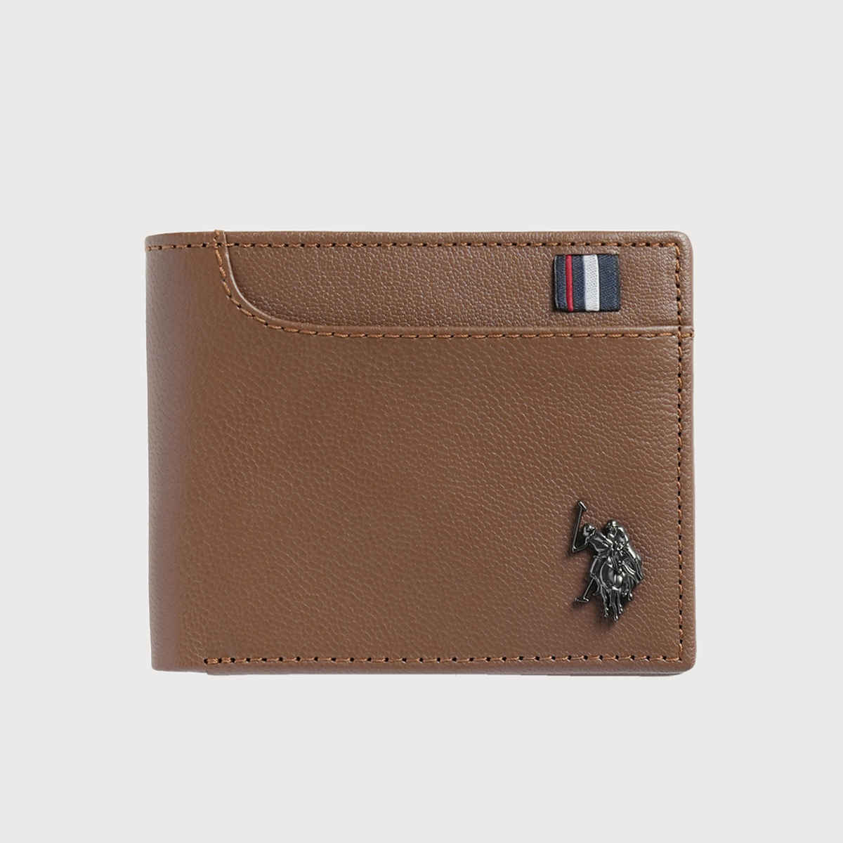 U.S. Polo Assn. | Bi-Fold Textured Wallet | Brown | One Size