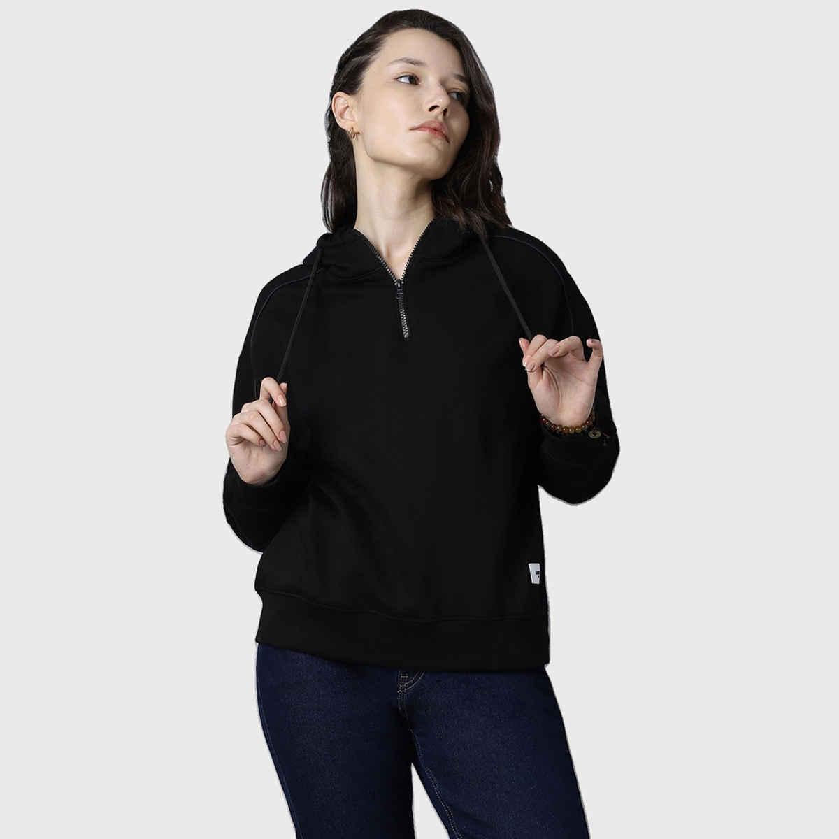 High Star Women's Hooded Pullover Sweatshirt | Black - S