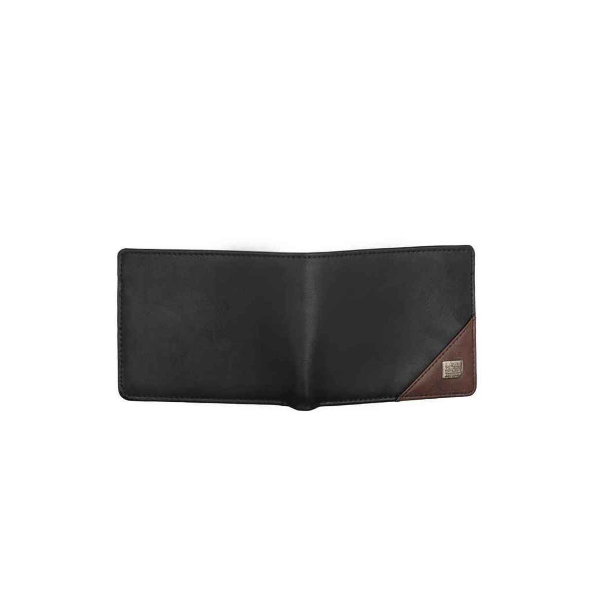 Lavie Sport Men's Solid Artificial Leather Bi-Fold Wallet | Black - One Size