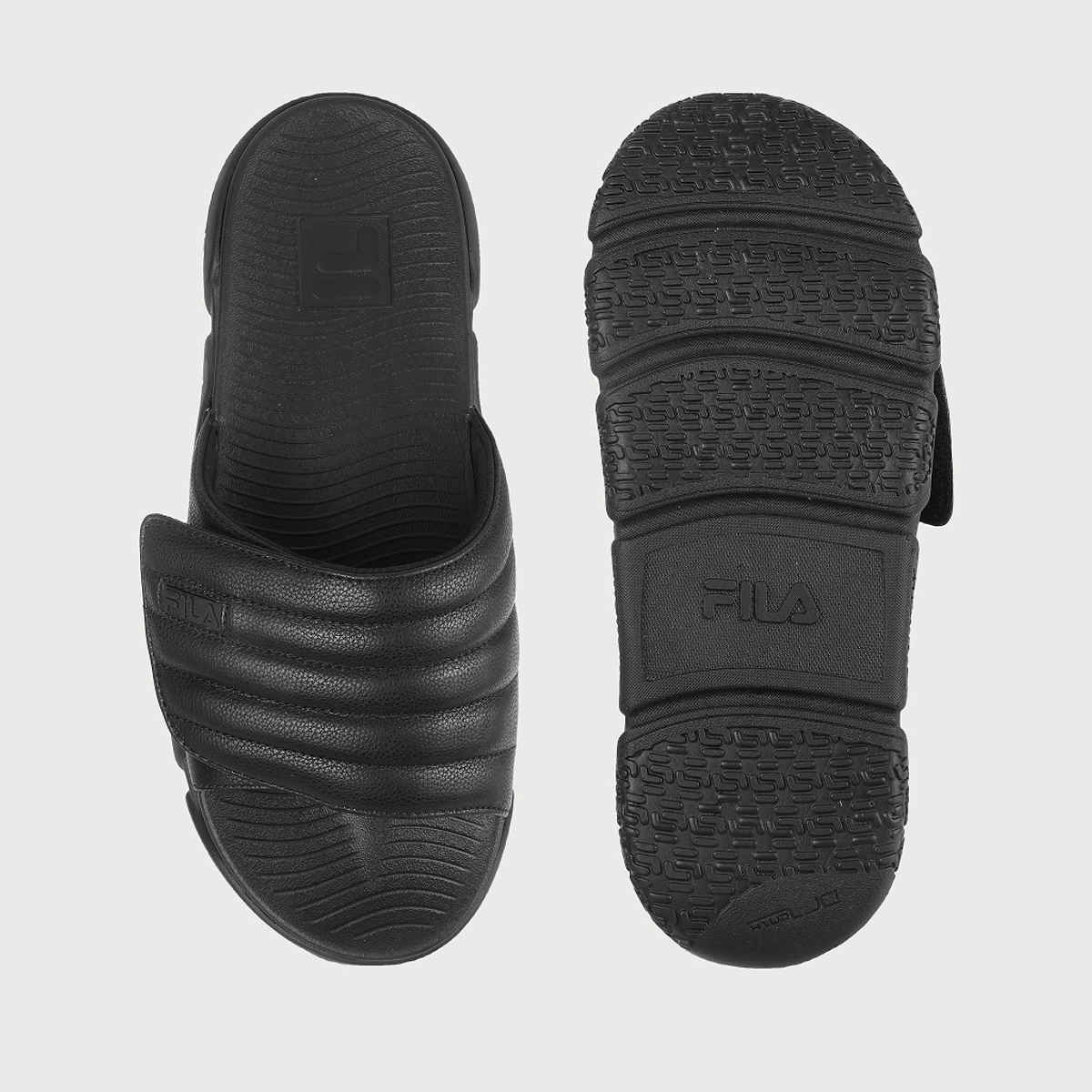 Fila Forida Sliders For Men And Women | Black | (Size- 7)