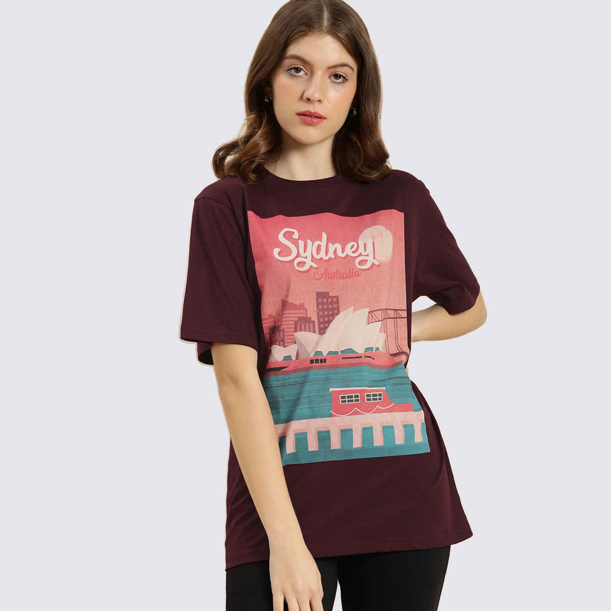 Dillinger Women's T-shirt | WMNCR104WINE | Wine - M