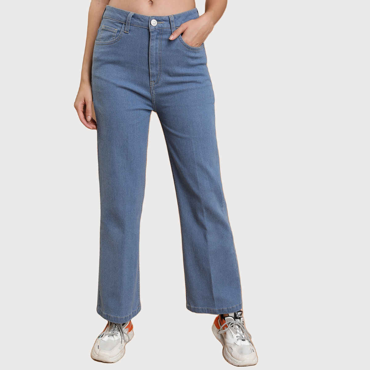 Tokyo Talkies Women's Flared Stretchable Jeans - 32