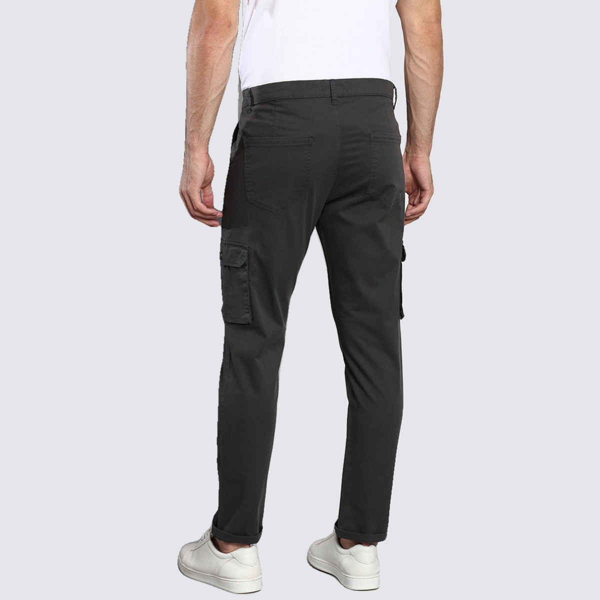 Dennis Lingo Men's Tapered Fit Cargos Trousers | Grey | 34