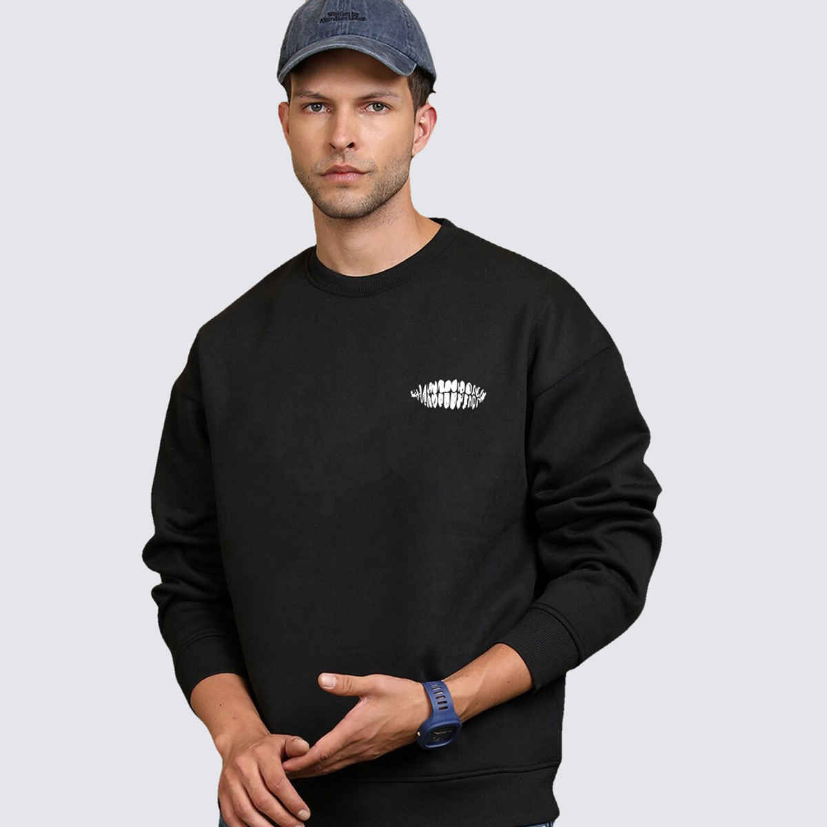 De Tees Men's Sweatshirt | Solo | Black - L