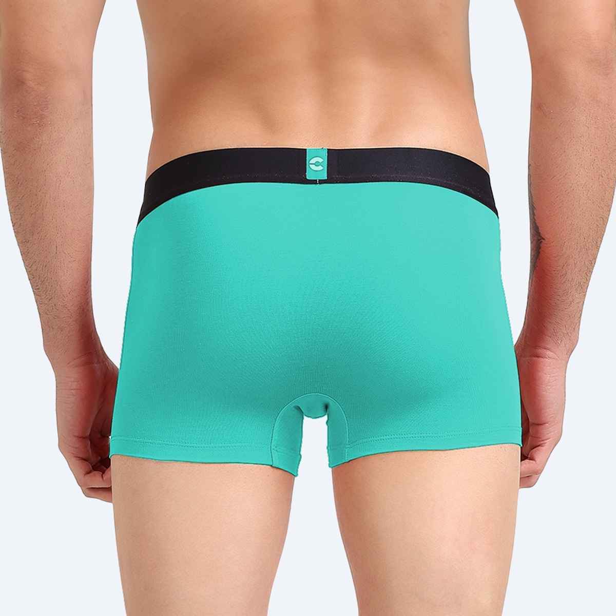 Freecultr Men's Underwear Organic Cotton Trunk - Pack of 1 Holly Green - S