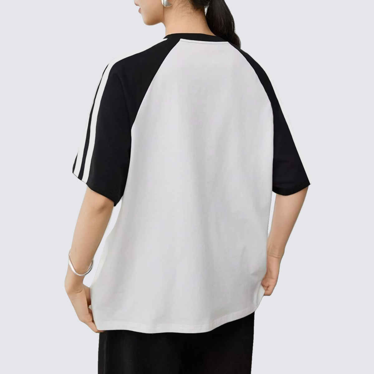 The Dry State Women's T-Shirt | WTSH 1884A 1499 | Black & Off-White - M