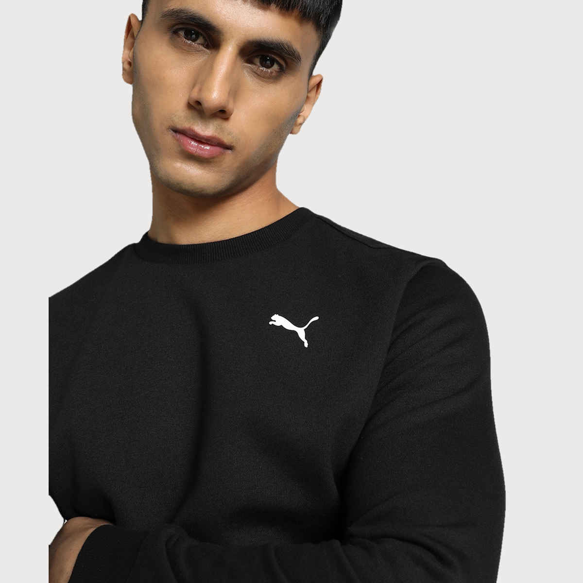 Puma Men's Sweatshirt Crew-Neck - Black | S