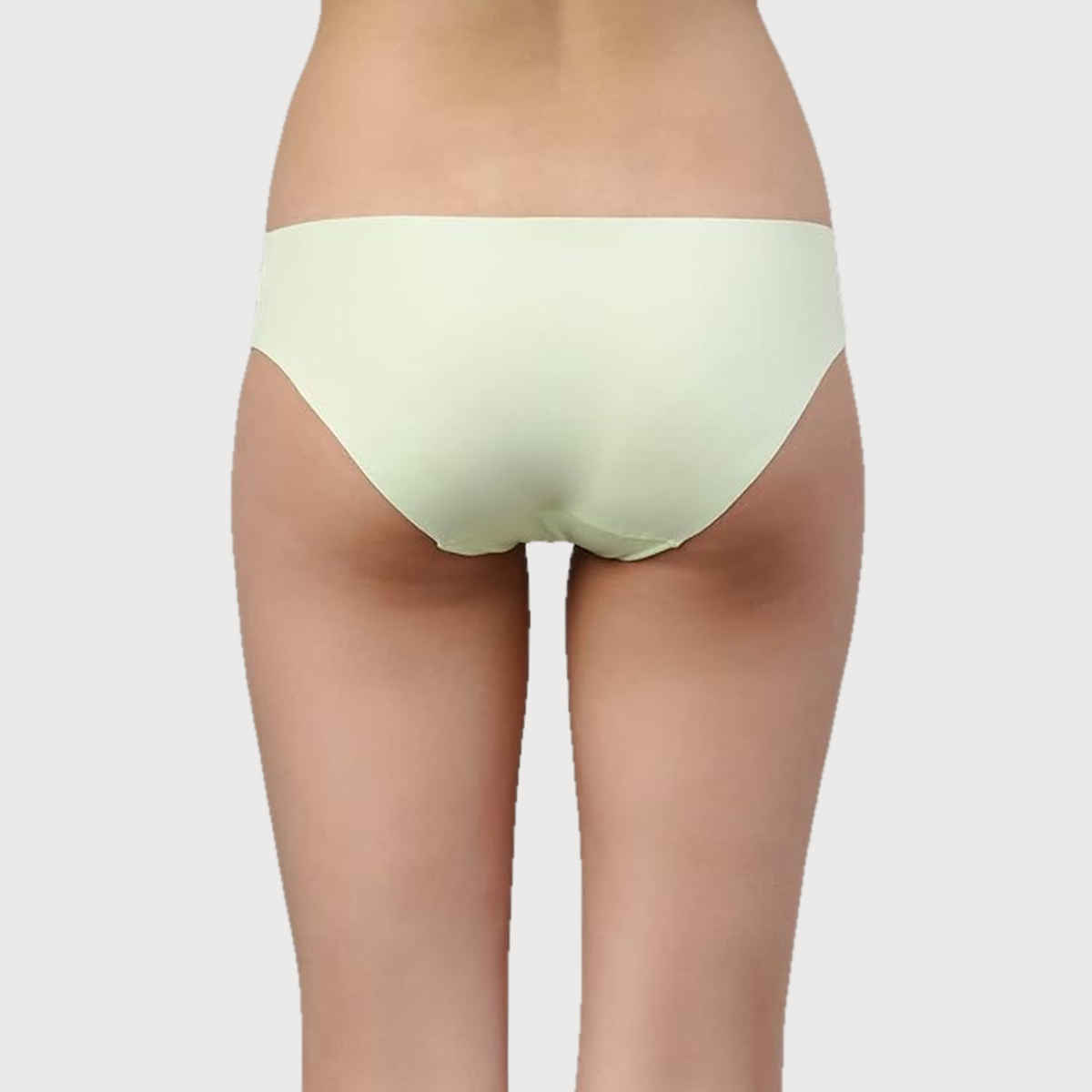 Enamor Women's PH40 Cotton Crotch Hipster Panty|Mid Waist|Sweat Wicking | Green Pear-L