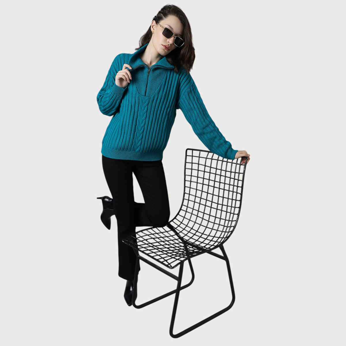 High Star Women's Sweater | Teal - M