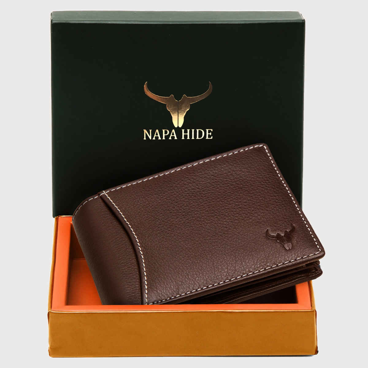 Wildhorn Men's Genuine Leather Bi-fold Wallet | Brown