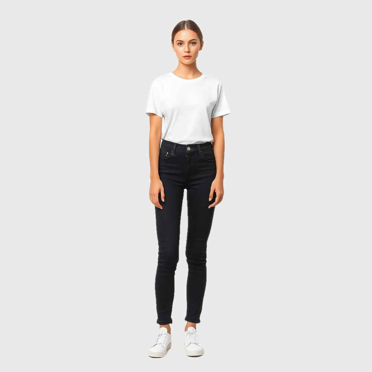 Springman Unisex Round Neck T-shirt | White - M