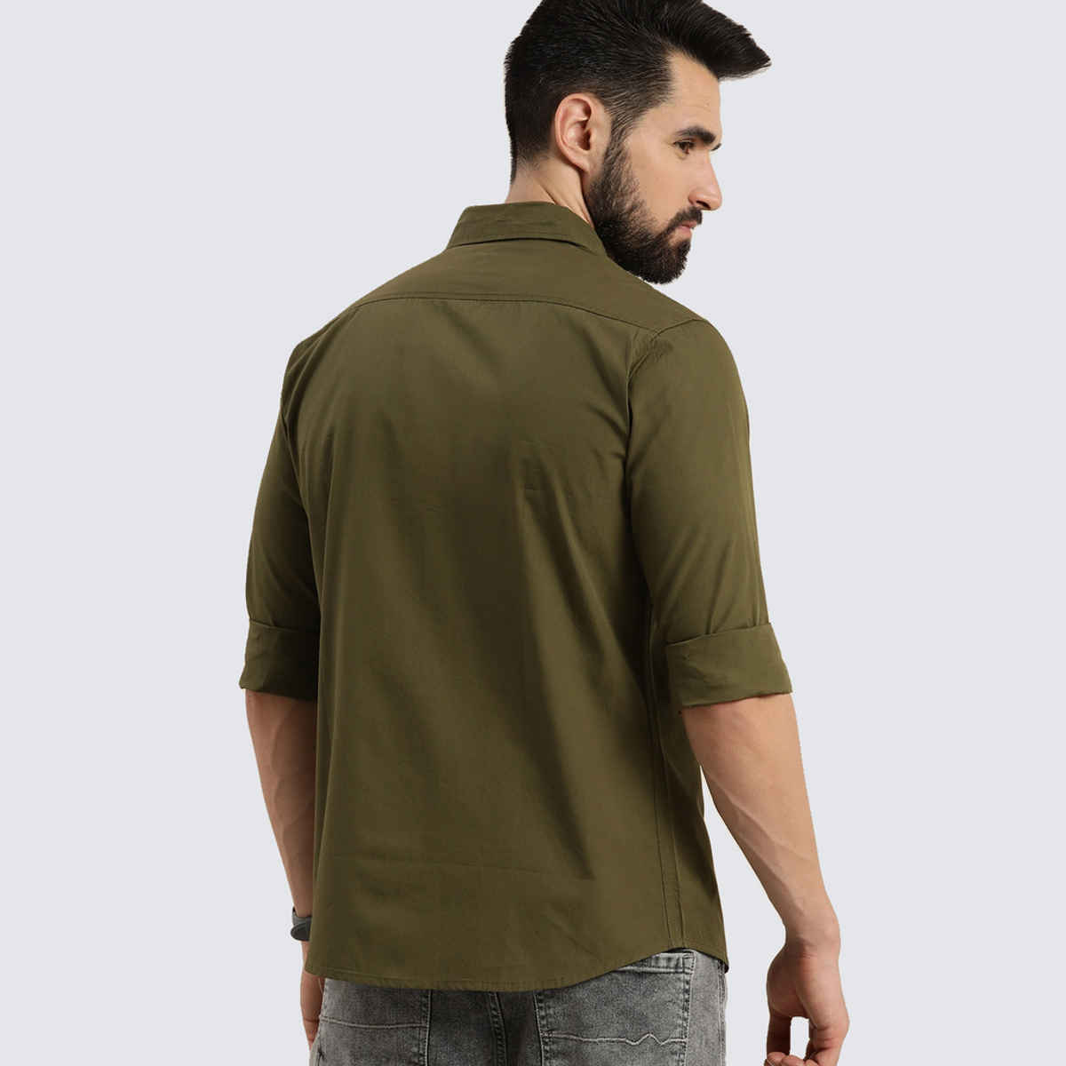 Dillinger Men's Shirt | DLMSRT001OGRN | Olive Green - L