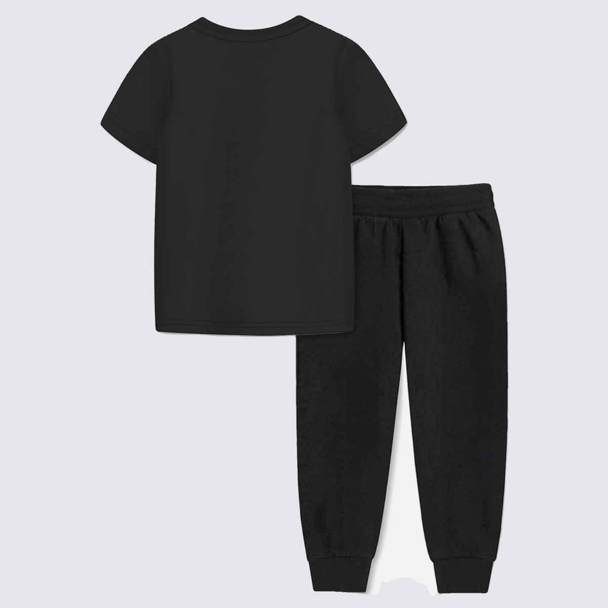 Trampoline Boy's Born To Be Cool Printed T-Shirt & Track Pants Set | Black | 2-3 Yrs