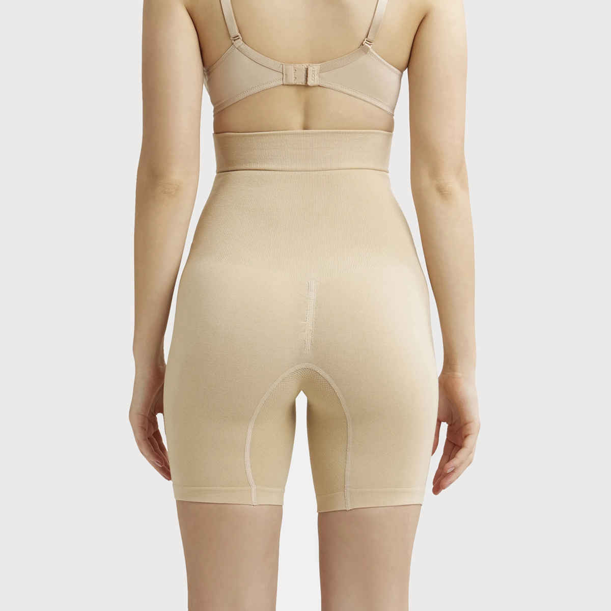 Jockey SH08 Women's High Waist Cotton Rich Elastane Underwear Stretch Seamfree Shorts Shapewear | Skin-S