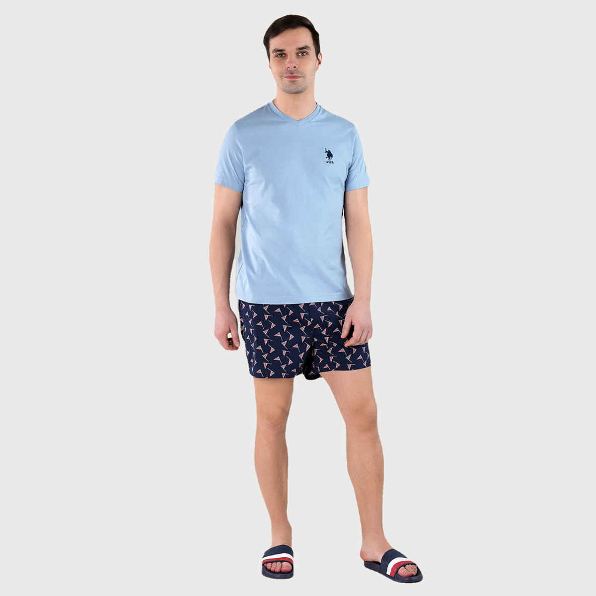 U.S. Polo Assn. Men's Solid T-shirt | Blue - S