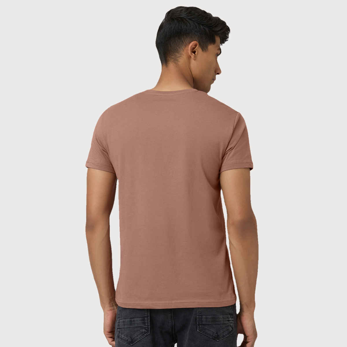 XYXX Pace Round Neck T-shirt - Brown Latte | Super Combed Cotton | M