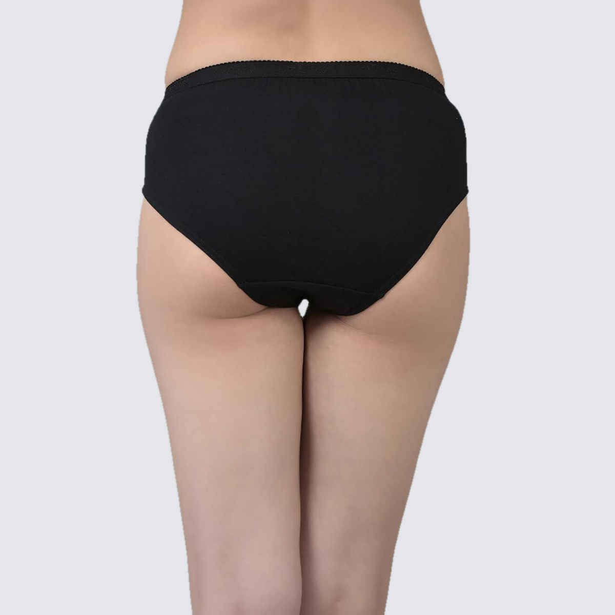 Dollar Missy Women's Combed Cotton Solid Outer Elasticated Hipster Panty | Pack Of 2 Assorted - XL