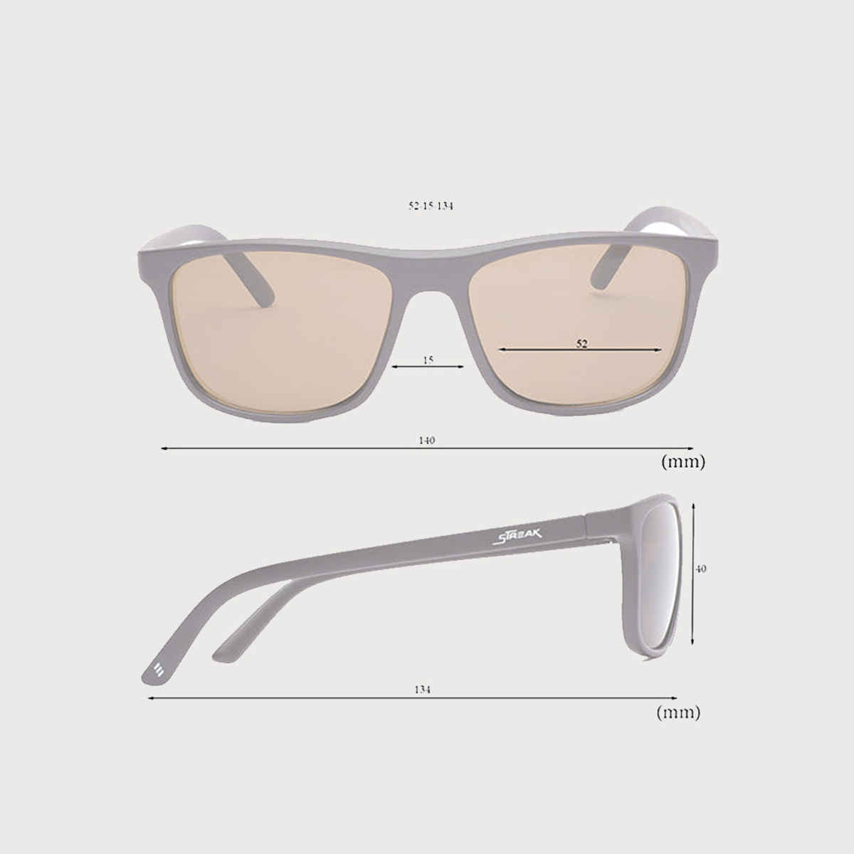 Specsmakers Unisex Solid Square Sunglasses | Brown - M