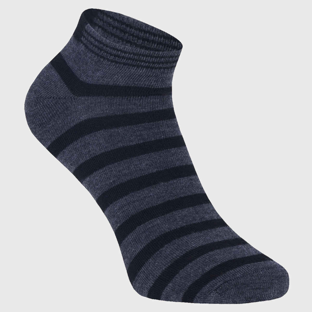 Beyond Unisex Striped Cotton Low Cut Socks | Assorted - Free Size