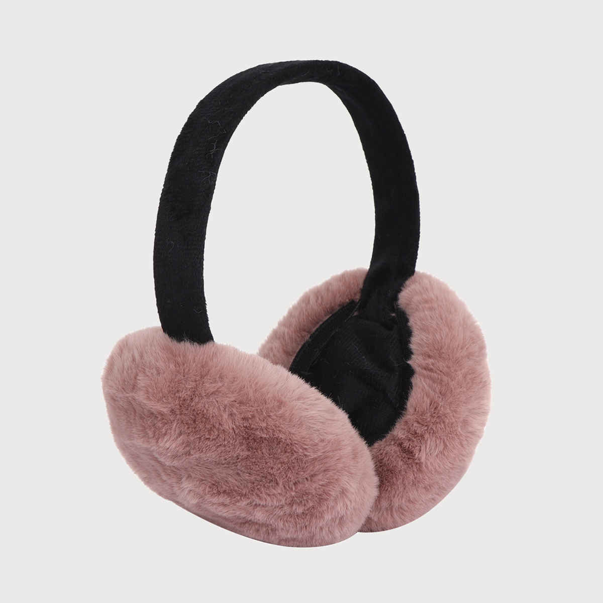 Fabseasons Unisex Solid Faux Fur Ear Muffs | Brown - Free Size